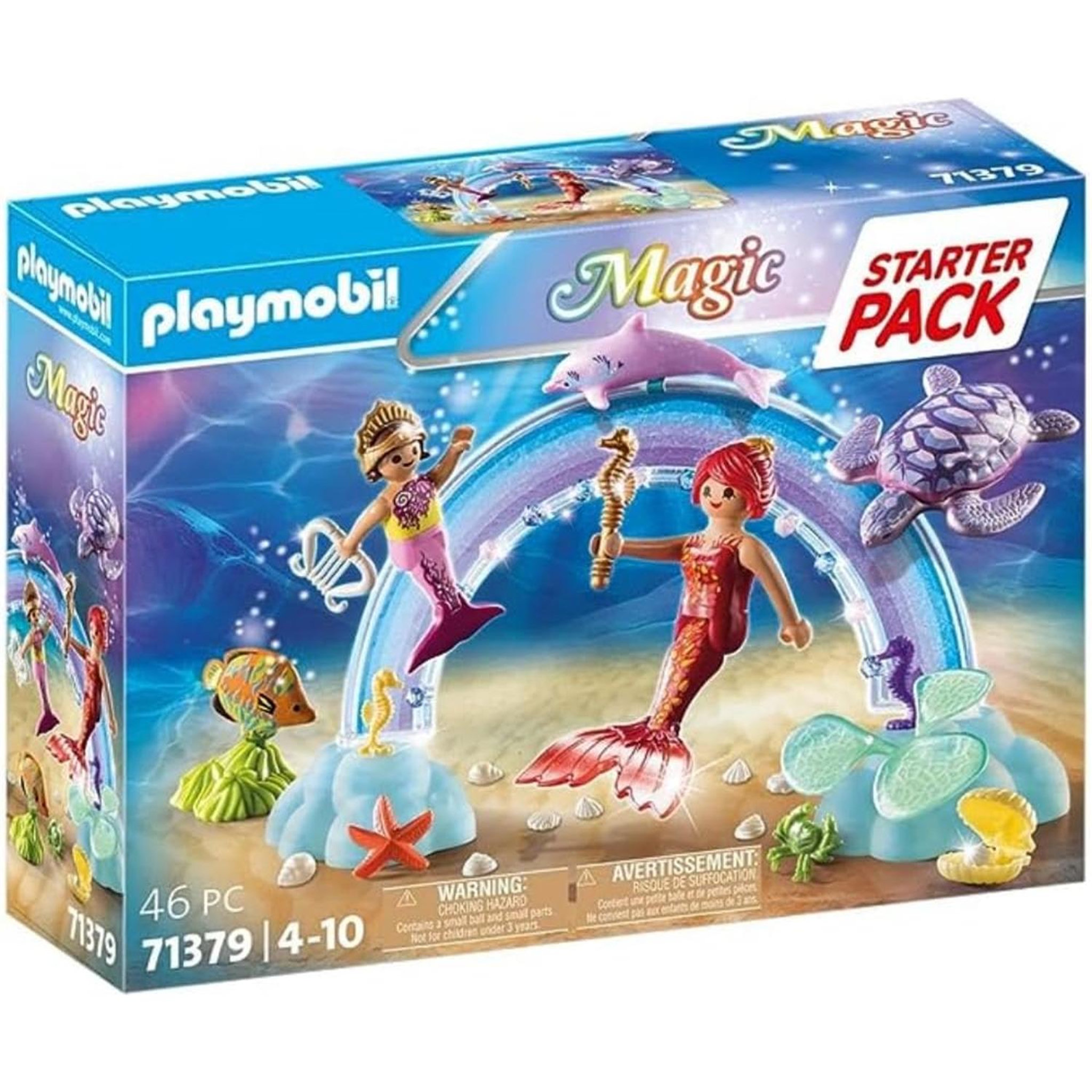 PLAYMOBIL Starter Pack Sirènes et arc-en-ciel - Magic