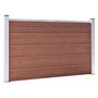 Voir la diapositive 2 : VIDAXL Cloture de jardin WPC 180x105 cm Marron