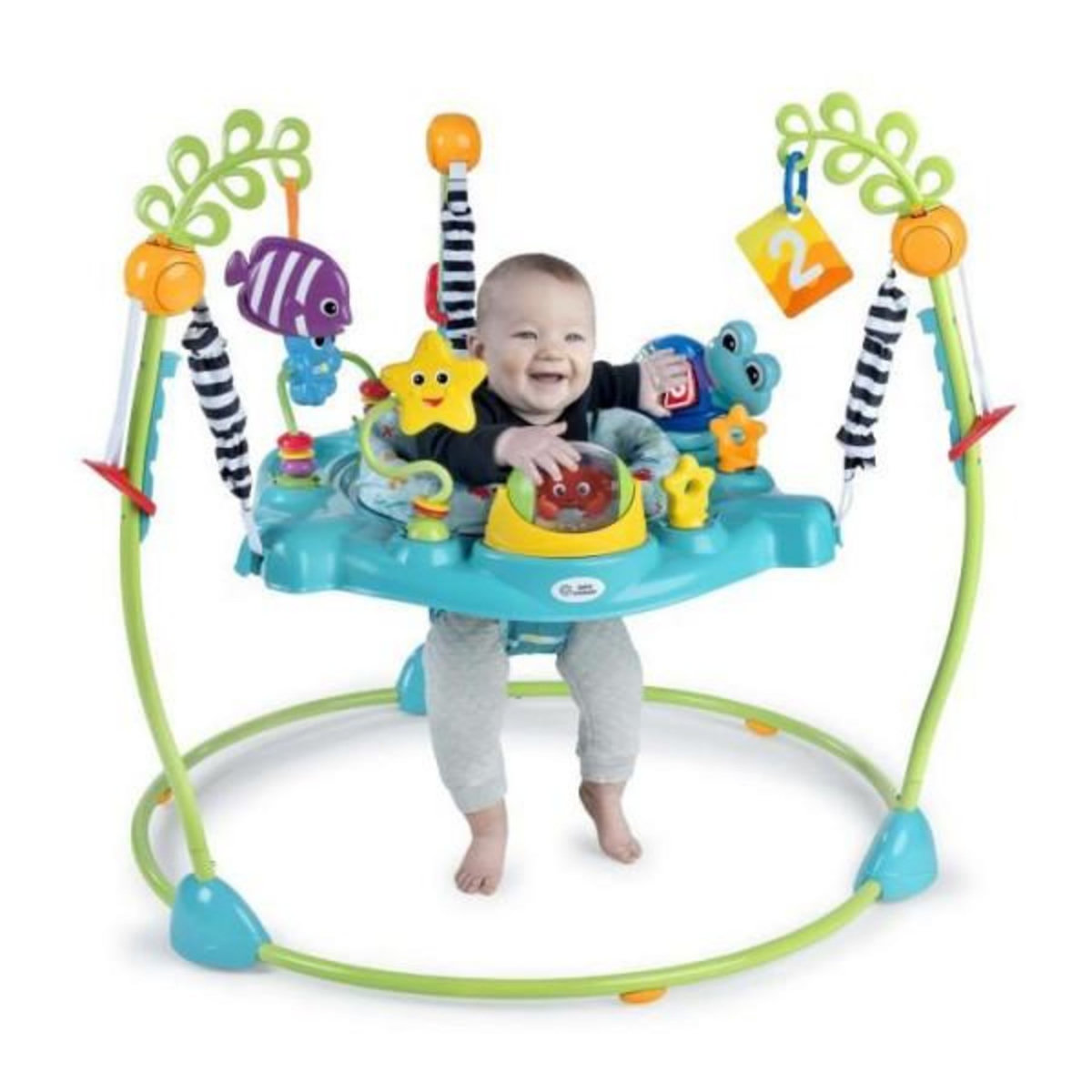 BABY EINSTEIN BABY EINSTEIN Ocean Explorers Curiosity Cove aire d'éveil éducative 2 en 1 et jouet au sol, poids maximum 11kg, des 6 mois