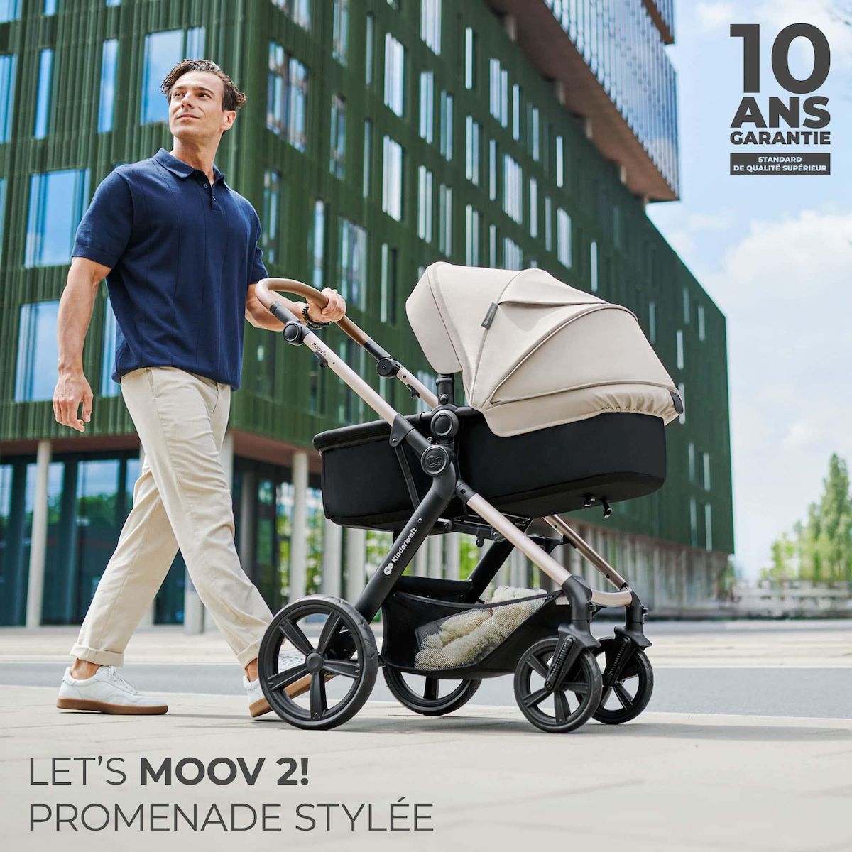 KINDERKRAFT Poussette trio moov 2 pratique et confortable
