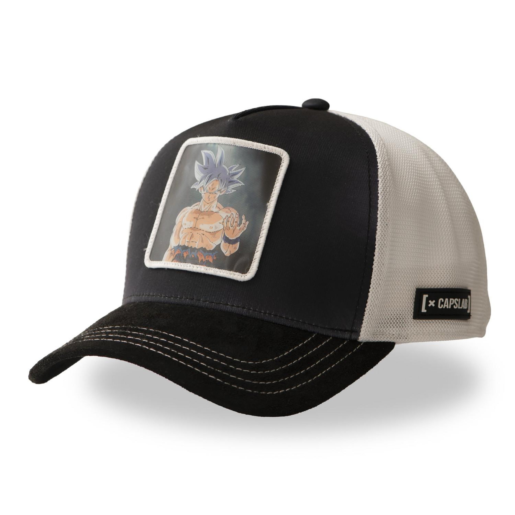 Voir la diapositive 1 : CAPSLAB Casquette trucker premium avec filet et patch 3d dragon ball z ultim