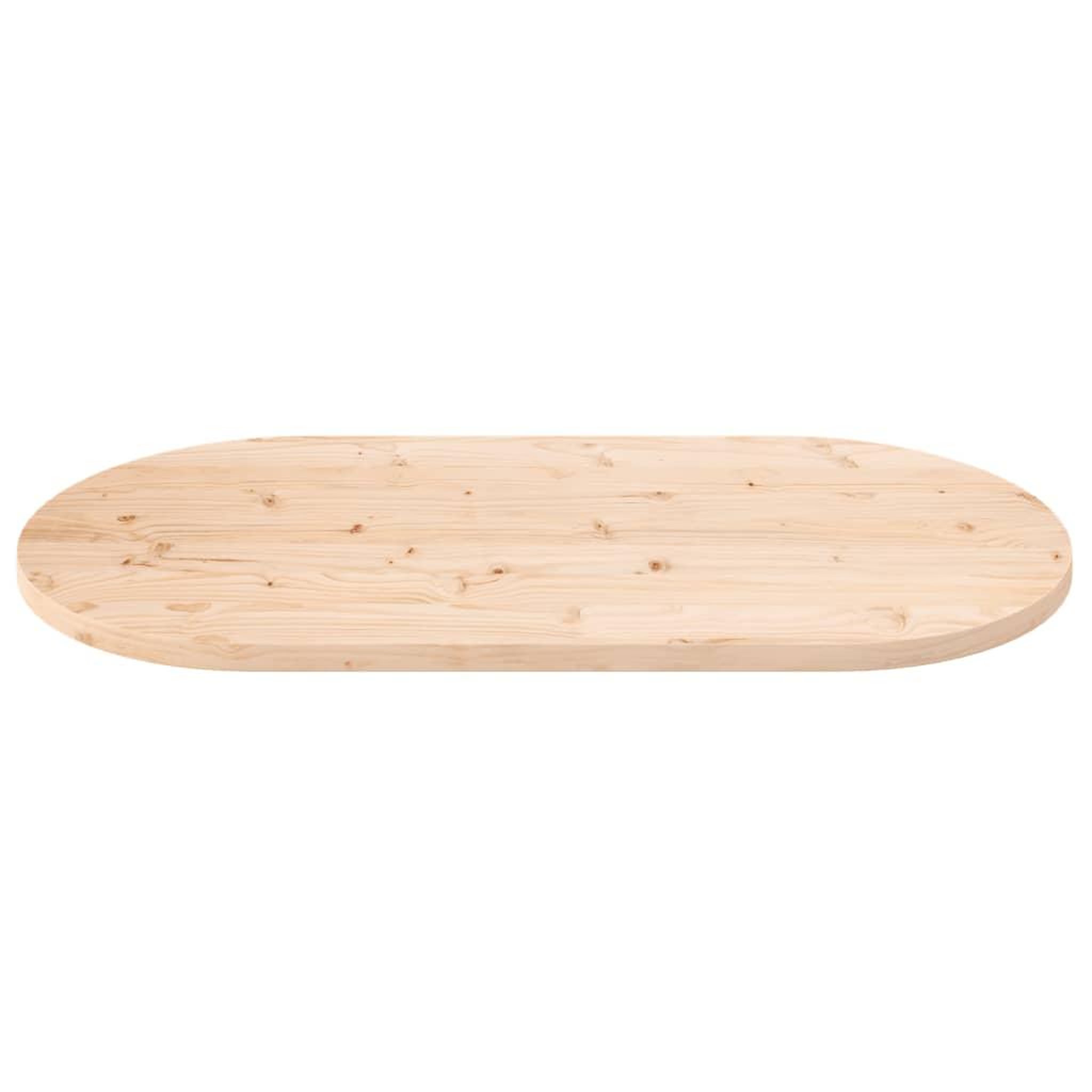 Voir la diapositive 3 : VIDAXL Dessus de table 110x55x2,5 cm bois de pin massif ovale