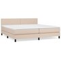 Voir la diapositive 2 : VIDAXL Sommier a lattes de lit avec matelas Cappuccino 200x200 cm