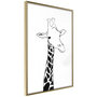 Voir la diapositive 1 : Paris Prix Affiche Murale Encadrée  Black and White Giraffe