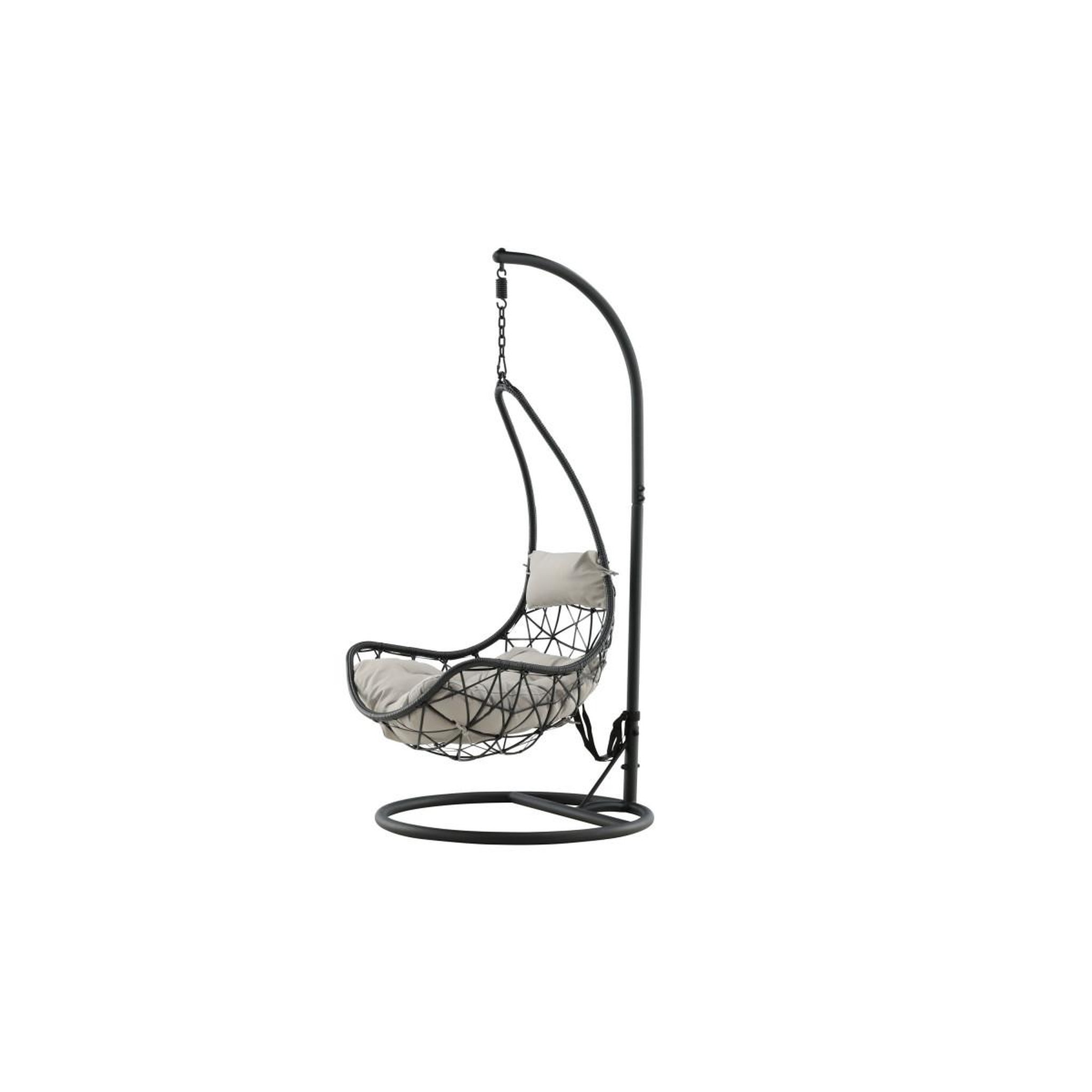Voir la diapositive 6 : Paris Prix Fauteuil suspendu  vide  196cm noir