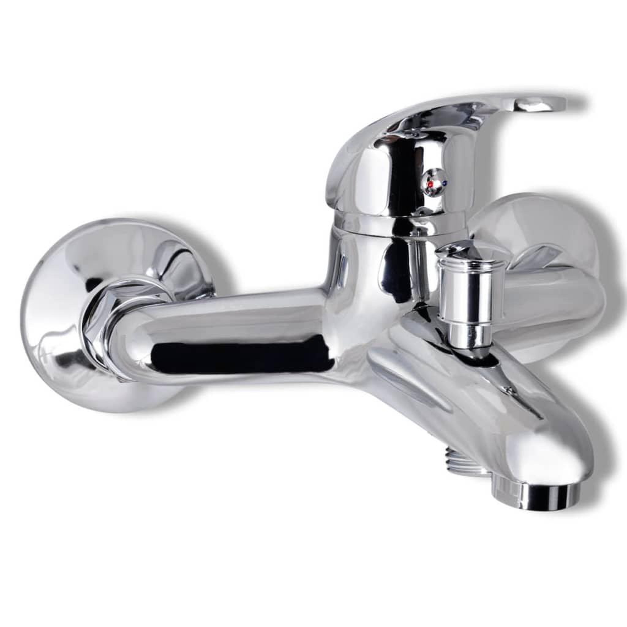 Voir la diapositive 4 : VIDAXL Kit de robinet de douche chrome