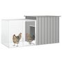Voir la diapositive 2 : VIDAXL Cage pour poules Gris 200x91x100 cm Acier galvanise