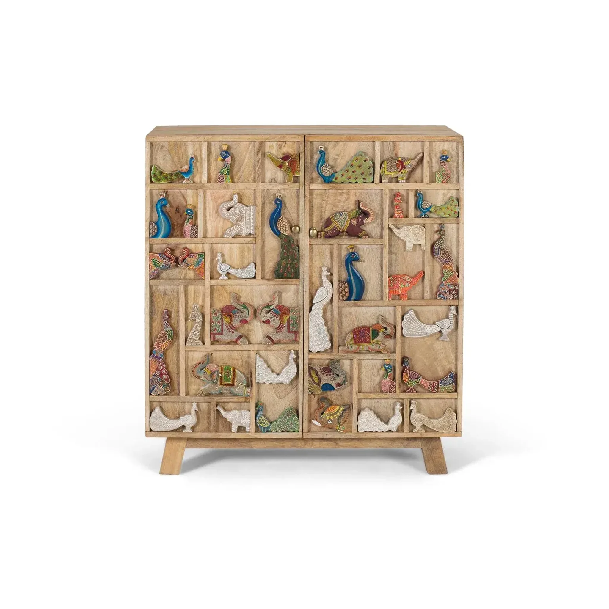 GINER Y COLOMER SL Commode en bois de manguier 80 cm style rustique vintage
