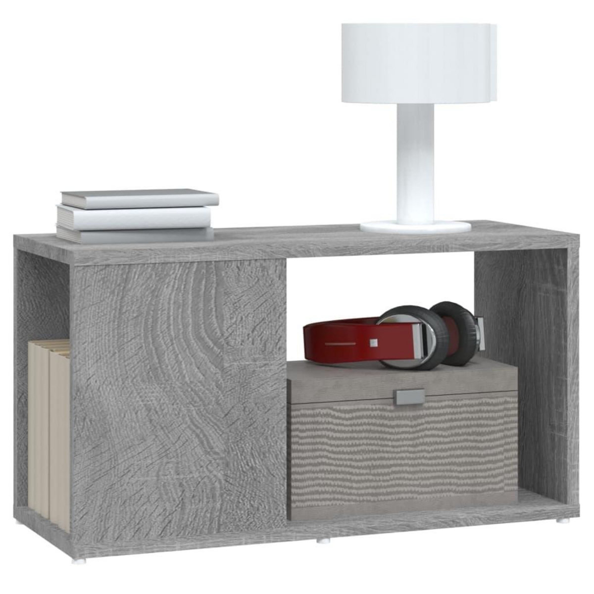 VIDAXL Meuble TV Sonoma gris 60x24x32 cm Bois d'ingenierie