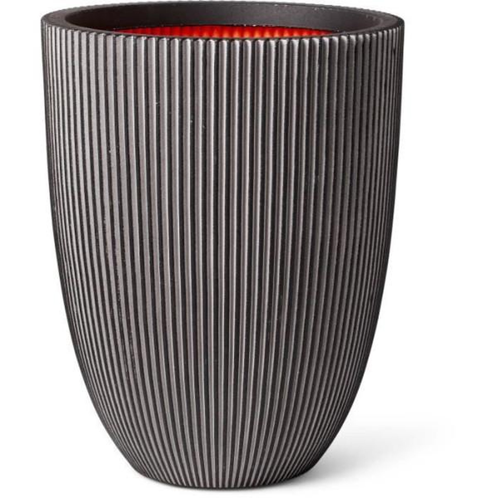 CAPI Vase élégant bas - capi europe - groove nl - 34 x 46 cm - anthracite