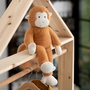 Voir la diapositive 3 : Paris Prix Peluche Enfant  Singe  47cm Marron