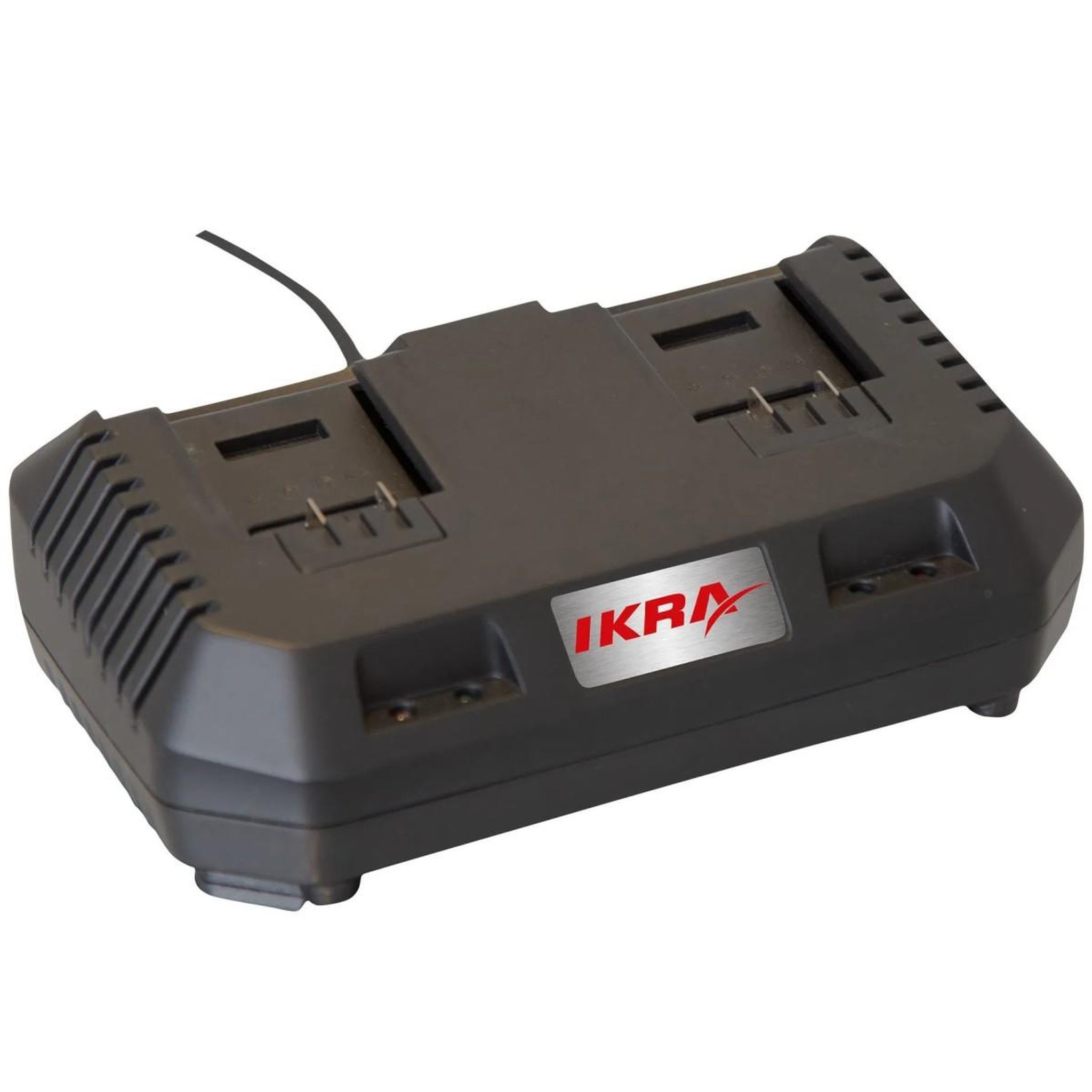 Voir la diapositive 2 : Ikra Tronçonneuse sans fil 40v - guide oregon 35,5 cm - 2 batteries lithium 2.0ah - chargeur double - tendeur de chaine rapide ikra