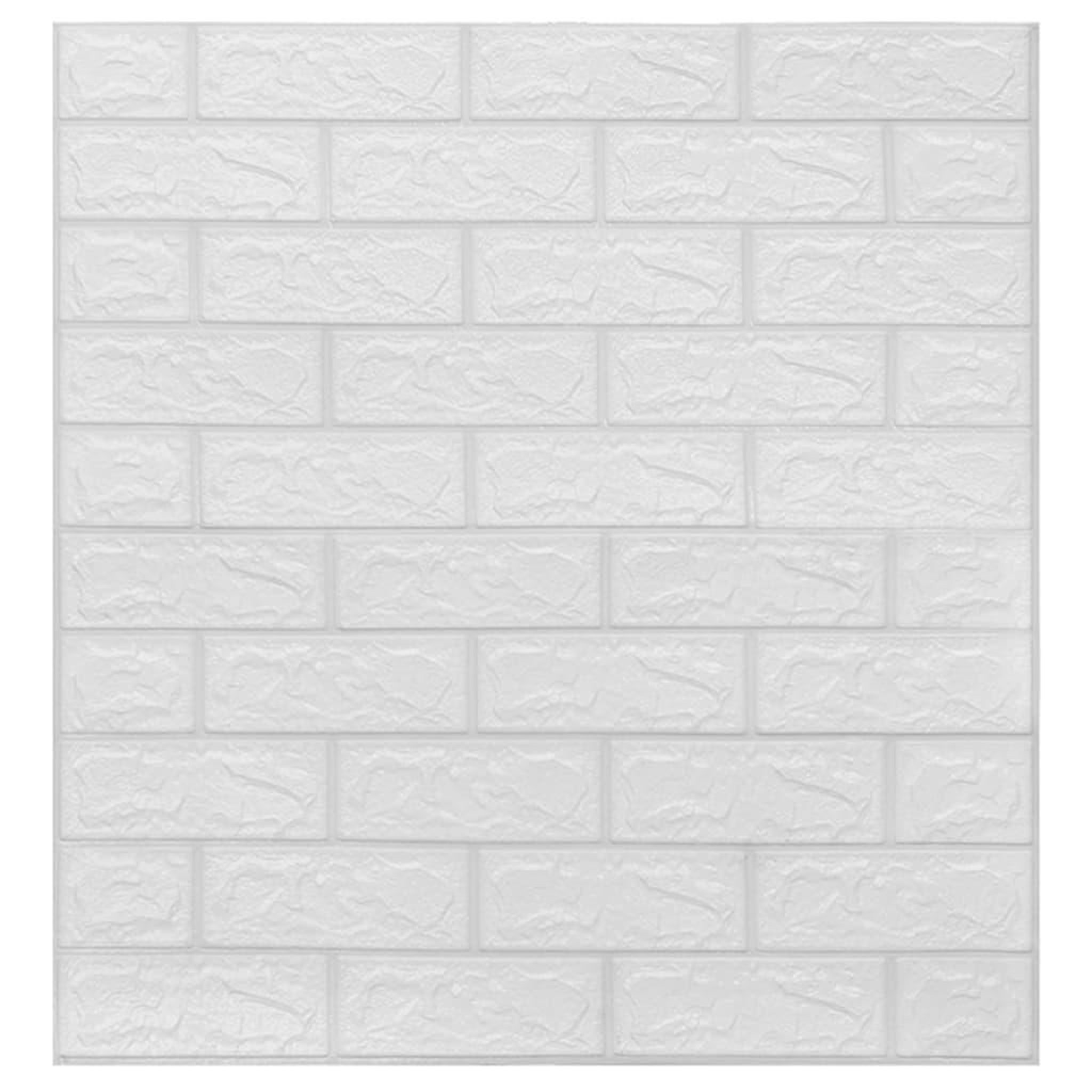 Voir la diapositive 3 : VIDAXL Papier peint 3D autoadhesif Briques 40 pcs Blanc