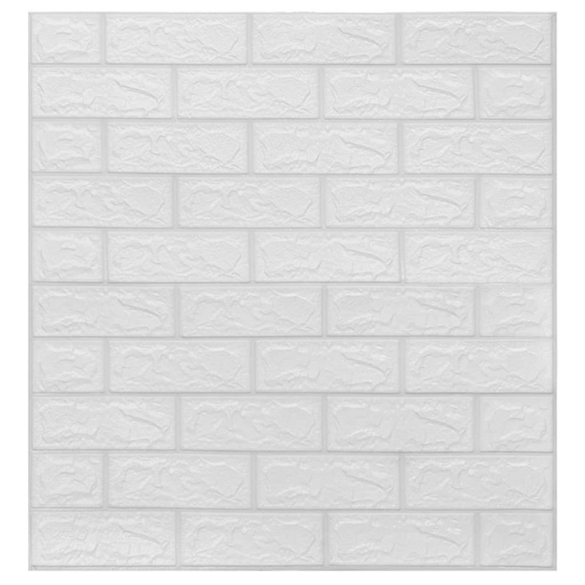 VIDAXL Papier peint 3D autoadhesif Briques 40 pcs Blanc