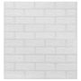 Voir la diapositive 3 : VIDAXL Papier peint 3D autoadhesif Briques 40 pcs Blanc
