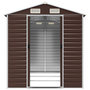 Voir la diapositive 5 : VIDAXL Abri de jardin marron 191x300x198 cm acier galvanise