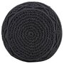 Voir la diapositive 3 : VIDAXL Pouf fait a la main en macrame Anthracite 45x30 cm Coton