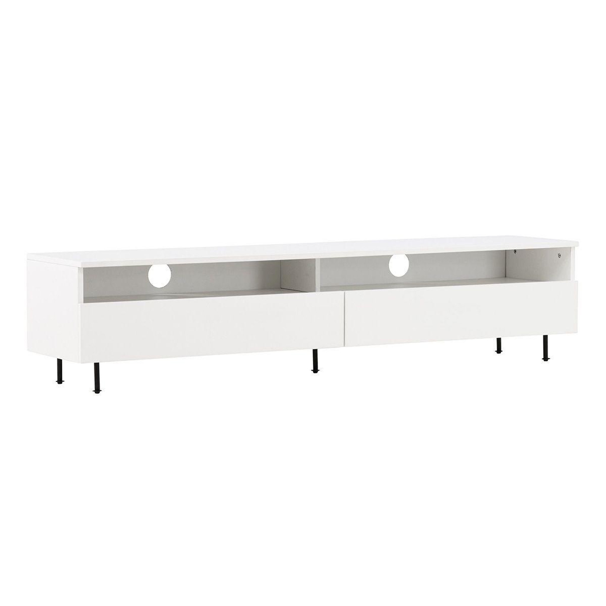 Paris Prix Meuble tv 2 tiroirs  navarra  180cm blanc