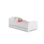 Voir la diapositive 1 : KOBI Lit enfant Ines + tiroir de rangement - 140x70 cm - - avec matelas