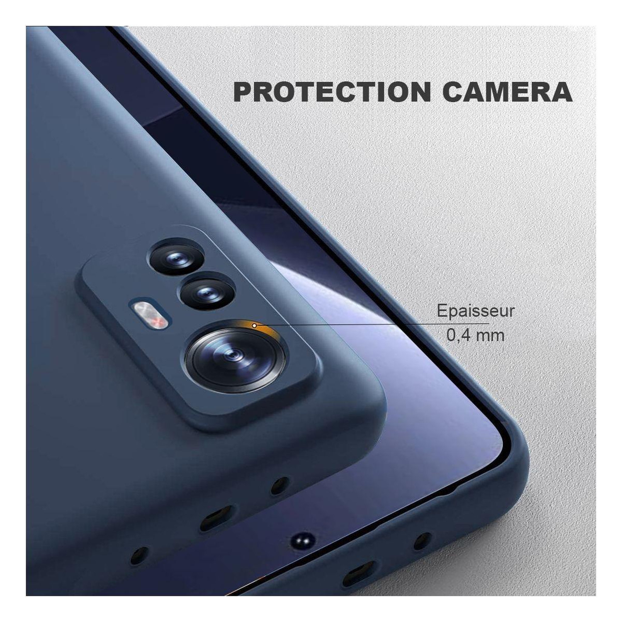Voir la diapositive 2 : IBROZ Coque xiaomi 12 pro coque double oil - bl