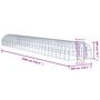 Voir la diapositive 6 : VIDAXL Poulailler d'exterieur 3x24x2 m Acier galvanise