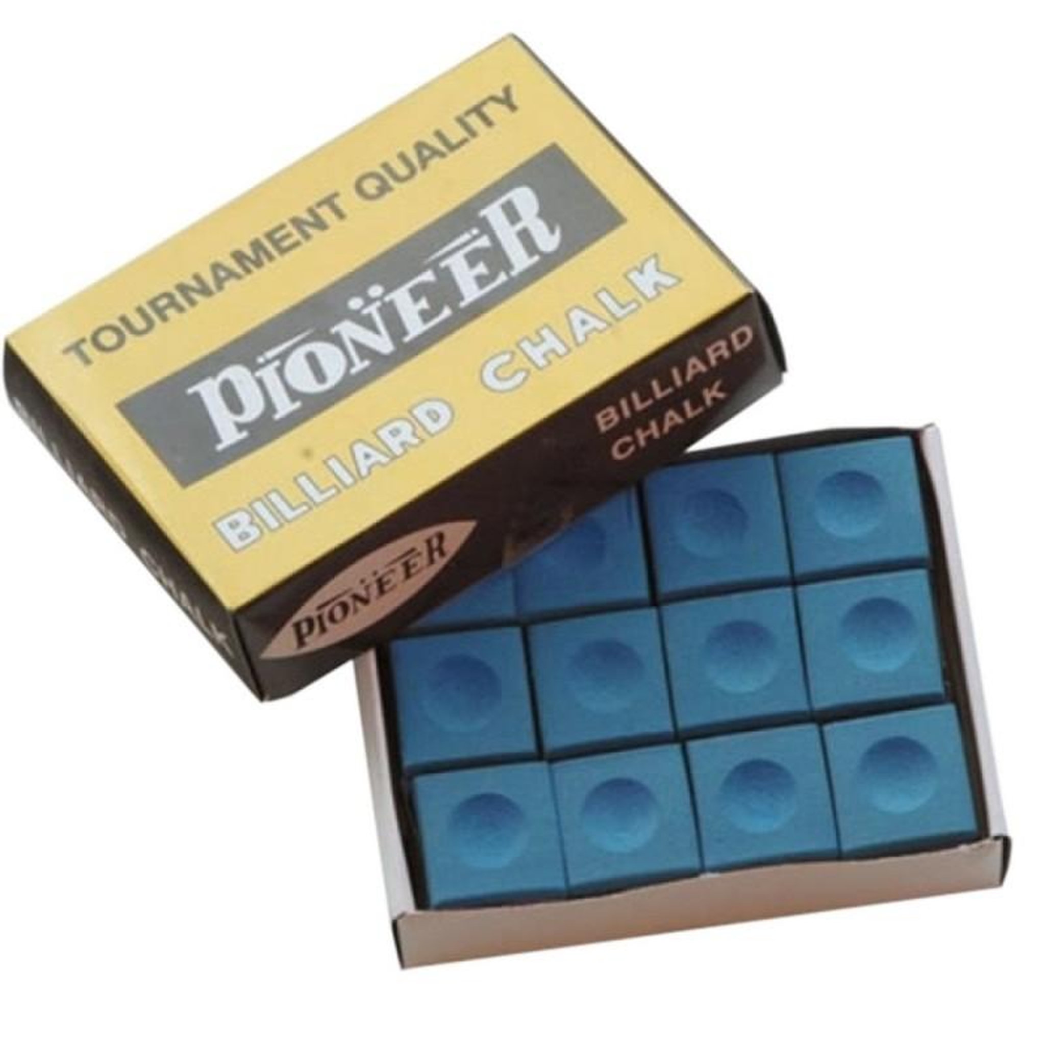 Pioneer Craies Billard Standard - Boîte de 12 craies - Pioneer. Coloris disponibles : Vert, Rouge