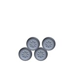 CENTRALE BRICO Lot de 4 patins adhésifs alvéolé eur, SCOTCH, diam. 30 mm, gris