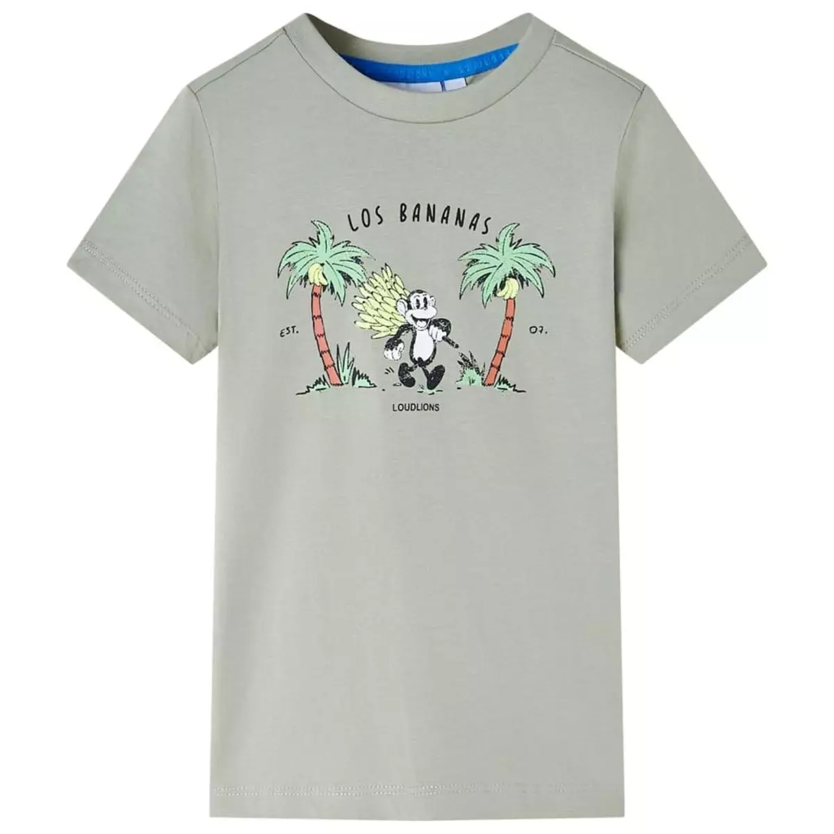 VIDAXL T-shirt pour enfants kaki clair 140