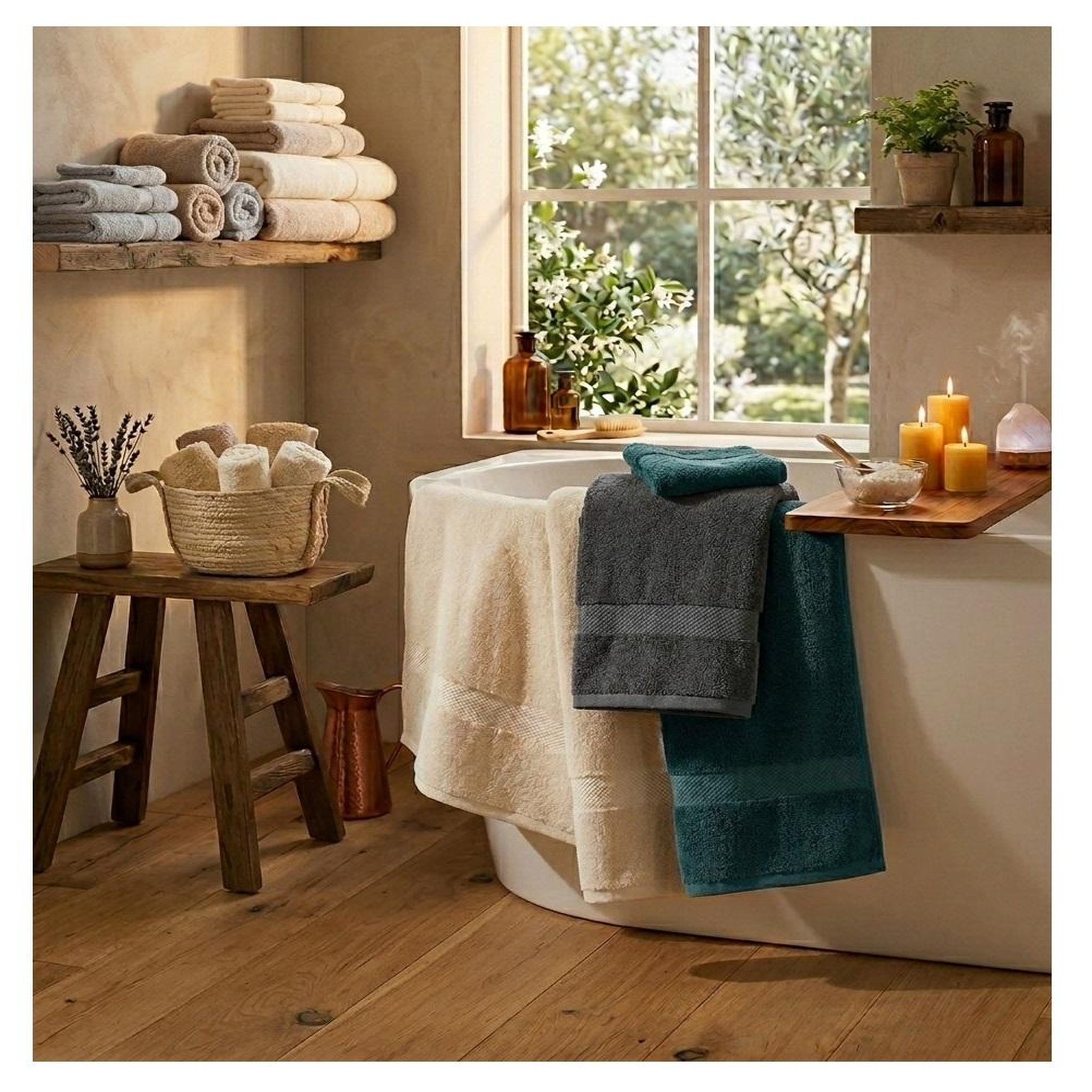 Voir la diapositive 4 : Eden Serviette de toilette collection elegante