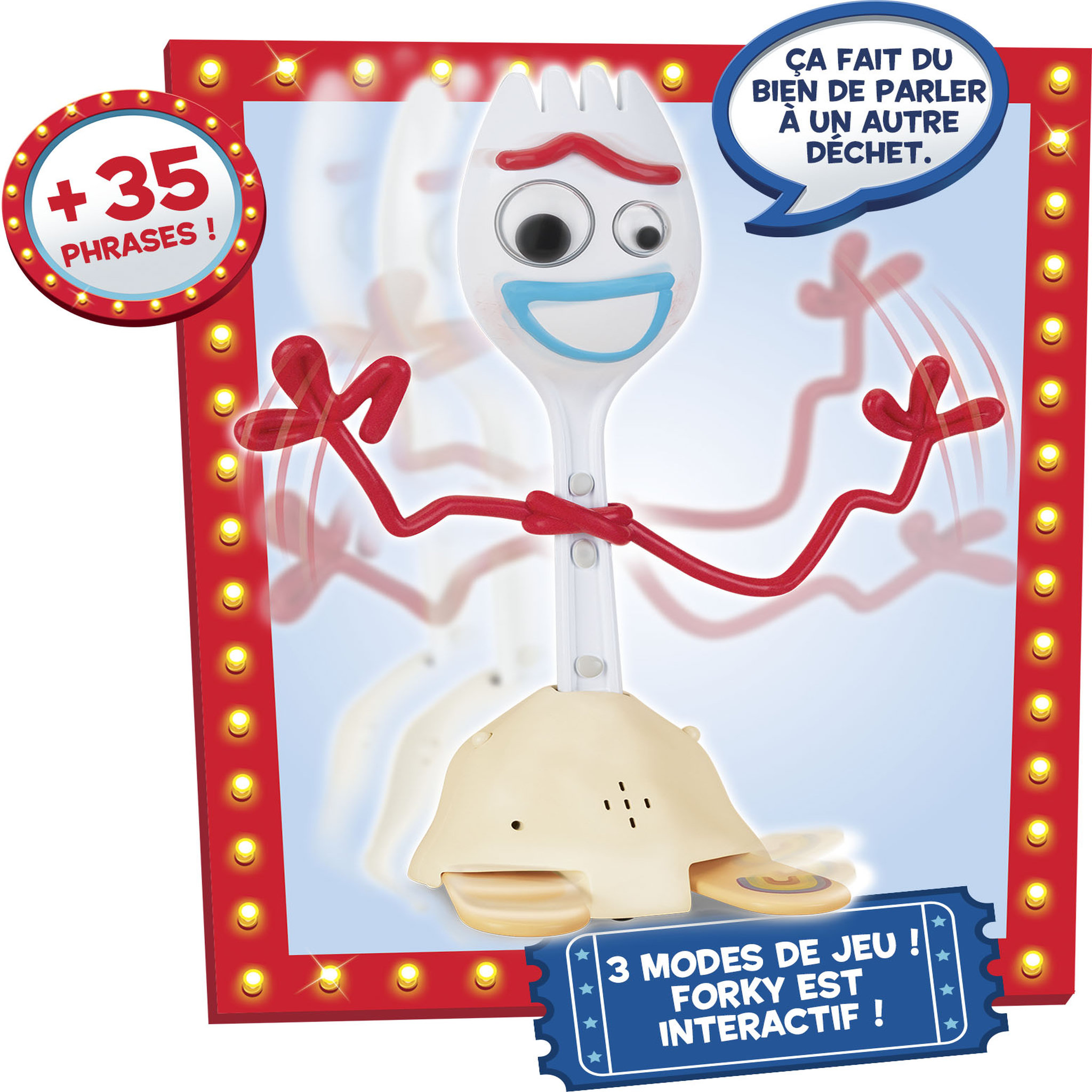 Voir la diapositive 2 : LANSAY Figurine interactive Forky 25 cm - Toy Story 4