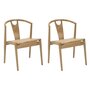 Voir la diapositive 1 : Paris Prix Lot de 2 Chaises en Bois  Japon  76cm Naturel