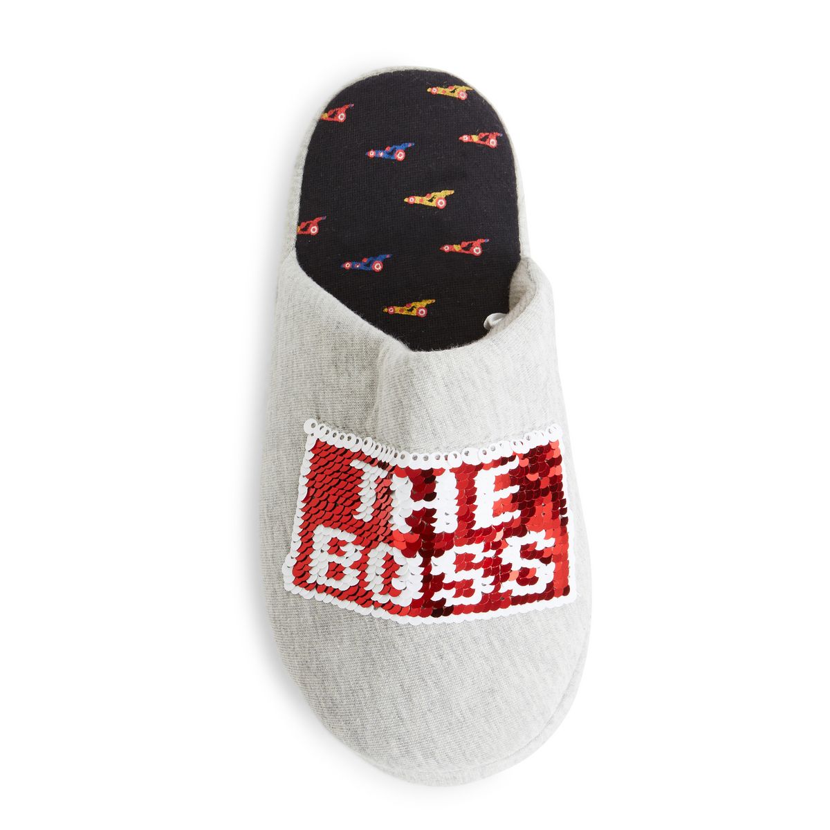 IN EXTENSO Chaussons à sequins réversibles garçon