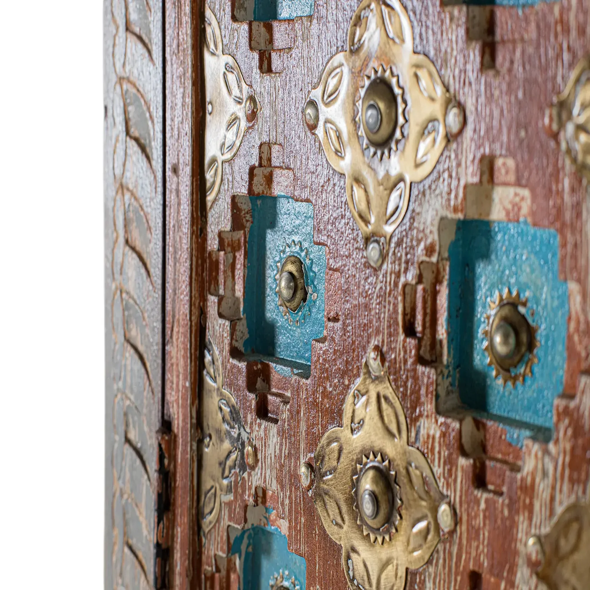 Voir la diapositive 3 : GINER Y COLOMER SL Armoire en bois de manguier 90cm style rustique vintage