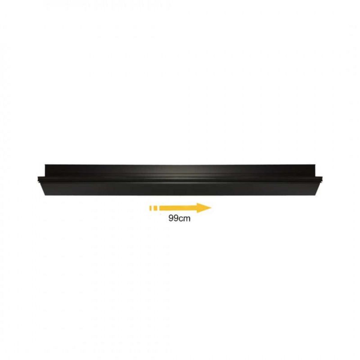 ESPACE-BRICOLAGE Seuil de porte 99 cm avec joint - anodisé noir