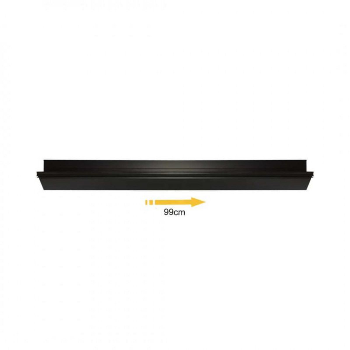 ESPACE-BRICOLAGE Seuil de porte 99 cm avec joint - anodisé noir