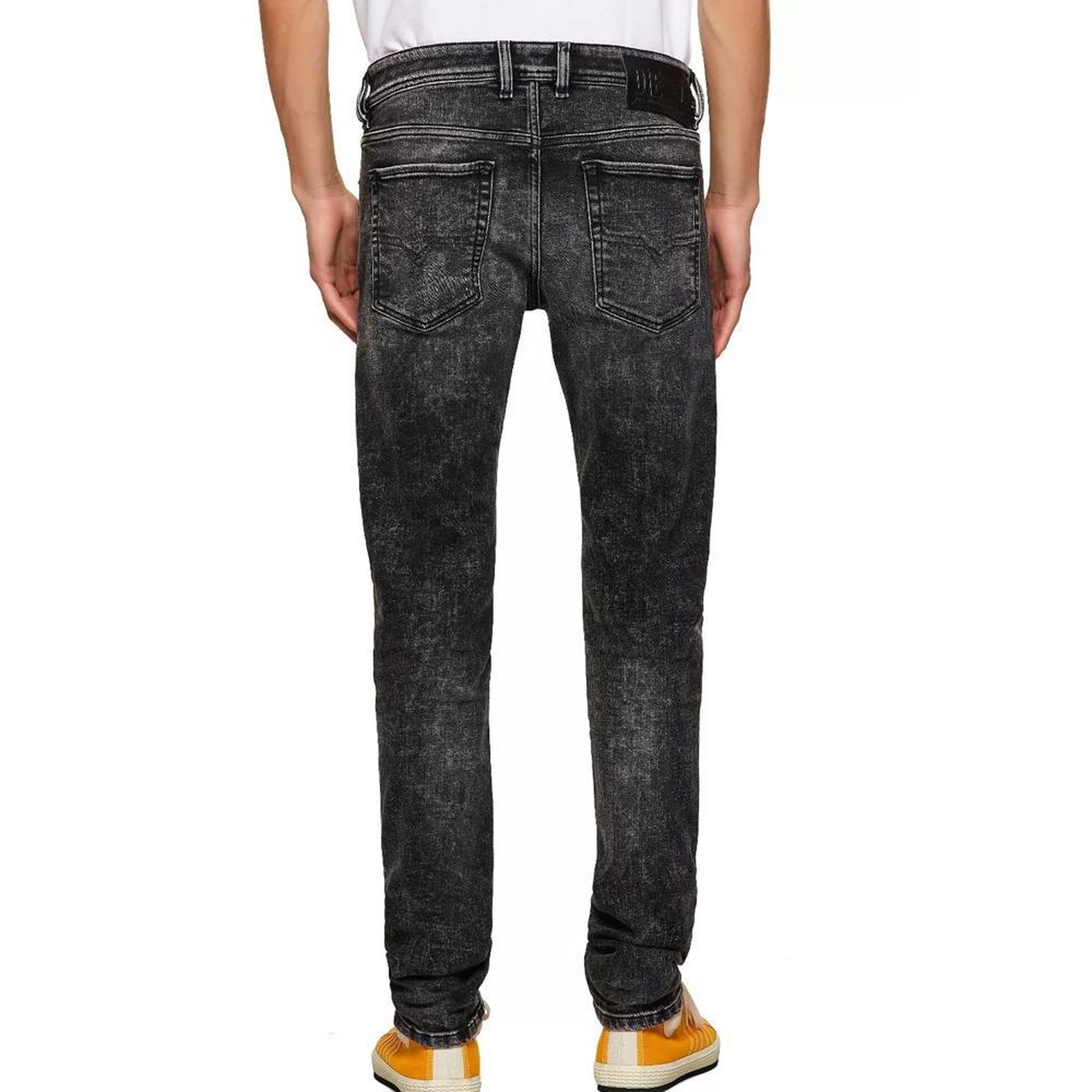 Voir la diapositive 2 : DIESEL Jean Droit Gris Homme Diesel Sleenker