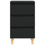 Voir la diapositive 5 : VIDAXL Table de chevet avec pieds en bois noir 40x35x69 cm