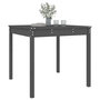Voir la diapositive 4 : VIDAXL Table de jardin gris 82,5x82,5x76 cm bois massif de pin