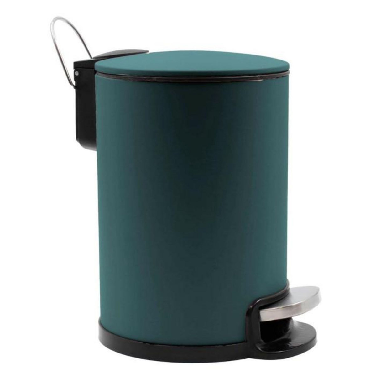 Paris Prix Poubelle de Salle de Bain en Métal  Metaline  3L Emeraude