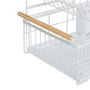 Voir la diapositive 4 : FIVE Égouttoir à Vaisselle 2 Niveaux  Naturéo  48cm Blanc