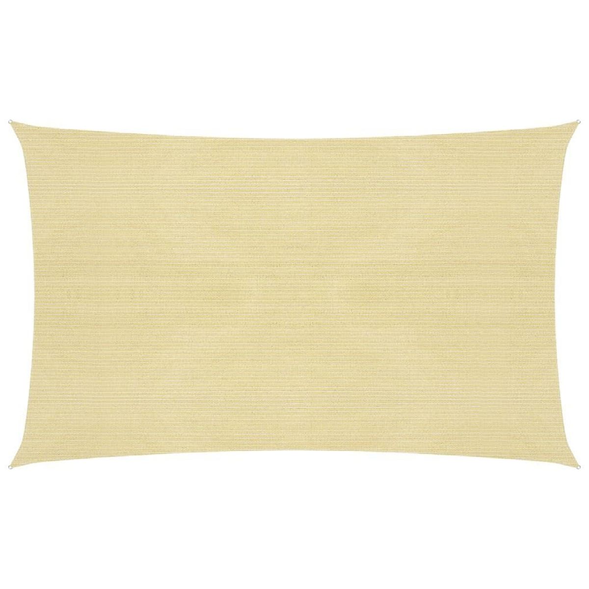 VIDAXL Voile d'ombrage 160 g/m^2 Beige 2,5x4,5 m PEHD