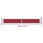 Voir la diapositive 6 : VIDAXL Auvent lateral retractable Rouge 160x1200 cm