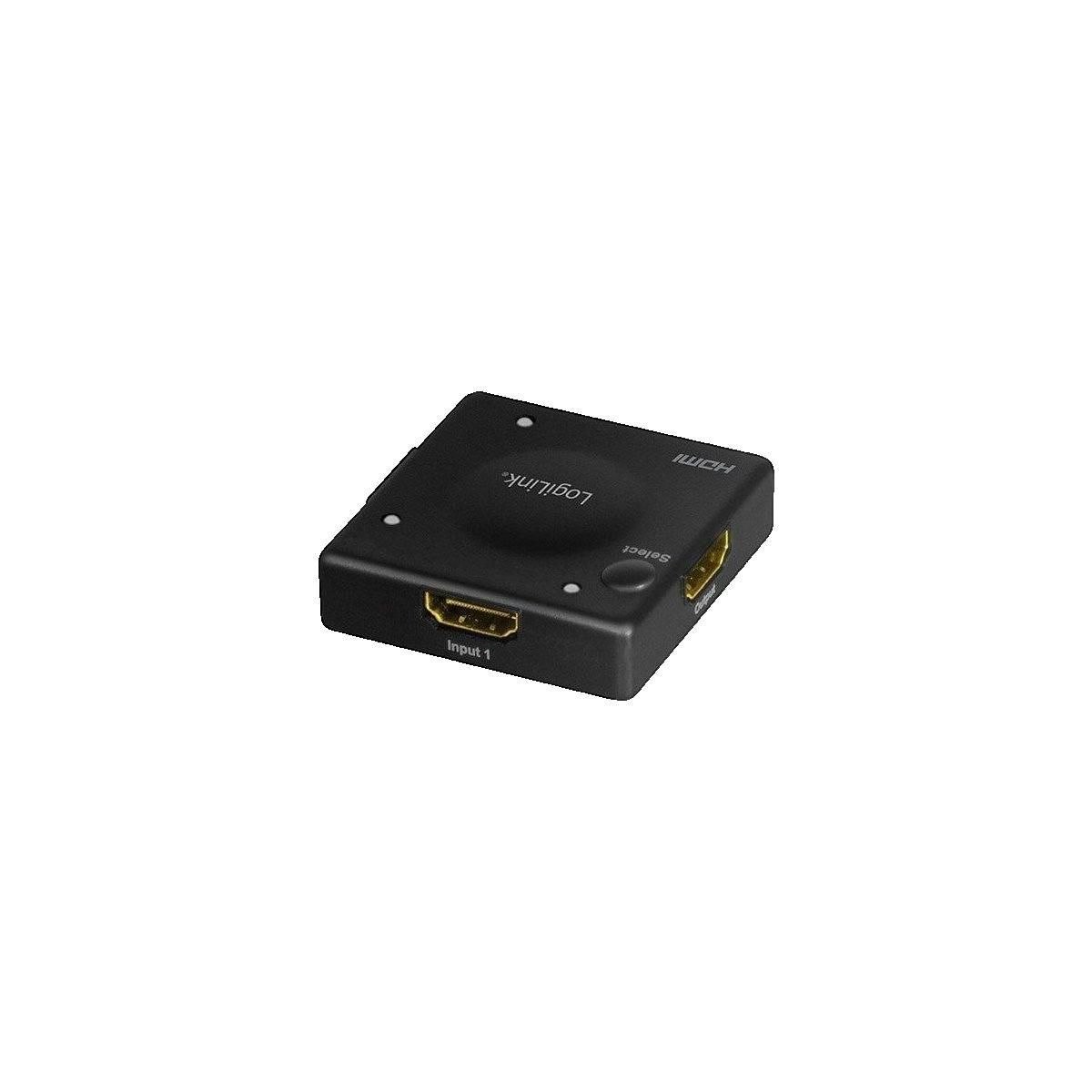 LOGILINK Commutateur HDMI LogiLink HD0041 Noir Compact Full HD 1080p