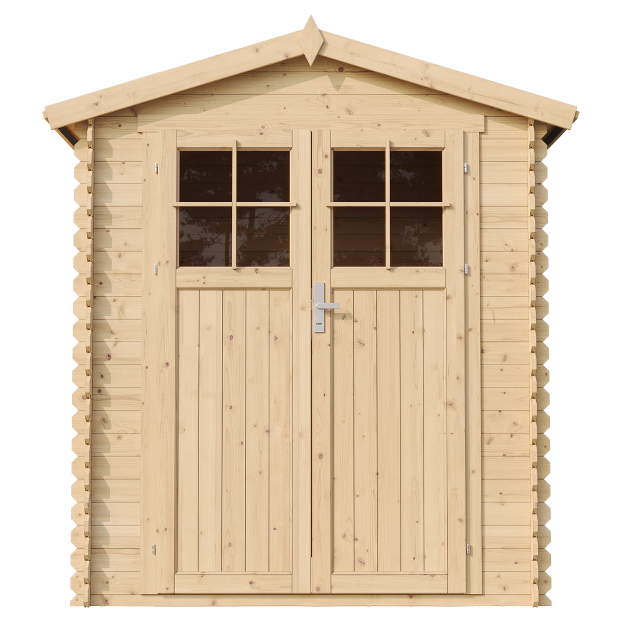 Voir la diapositive 2 : TIMBELA Abri de jardin en bois 2.82 m² avec portes à panneaux en bois massif M320F