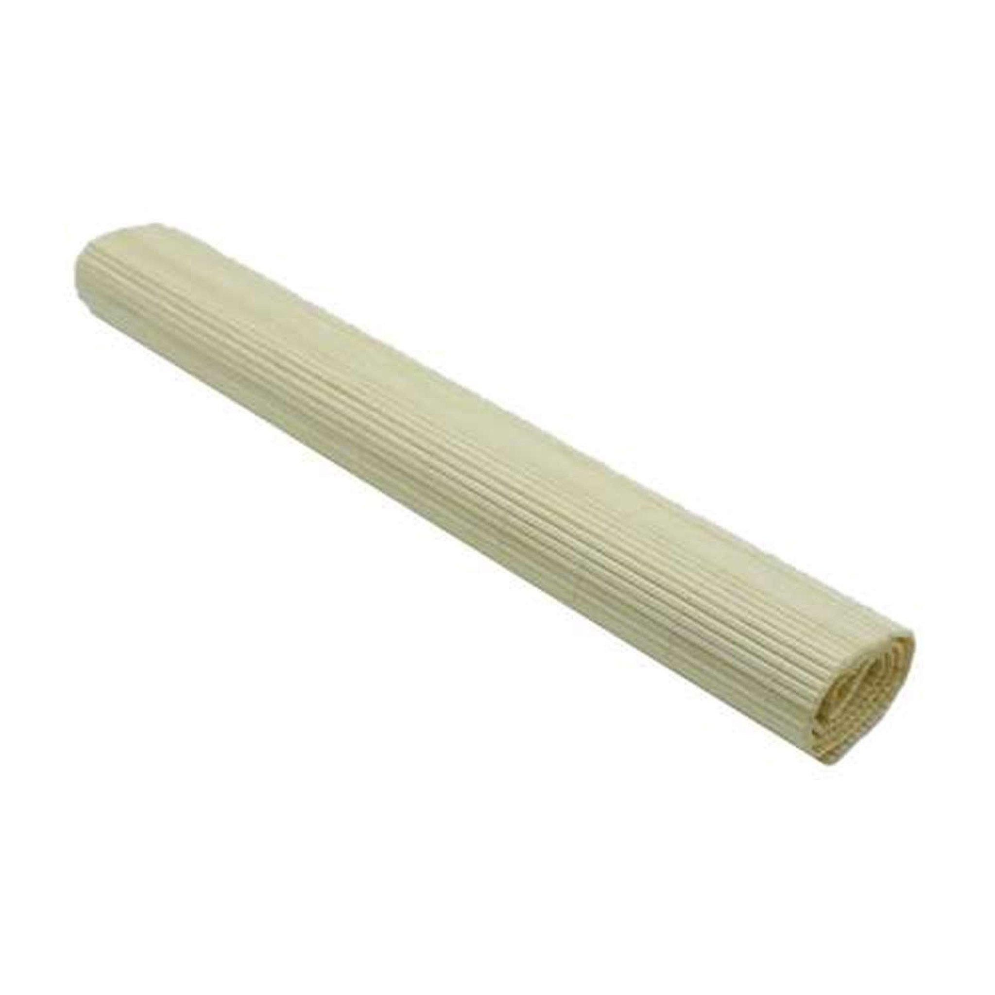TOILINUX Lot de 6 sets de table en bambou blanchi rectangulaire - 45 x 30 cm