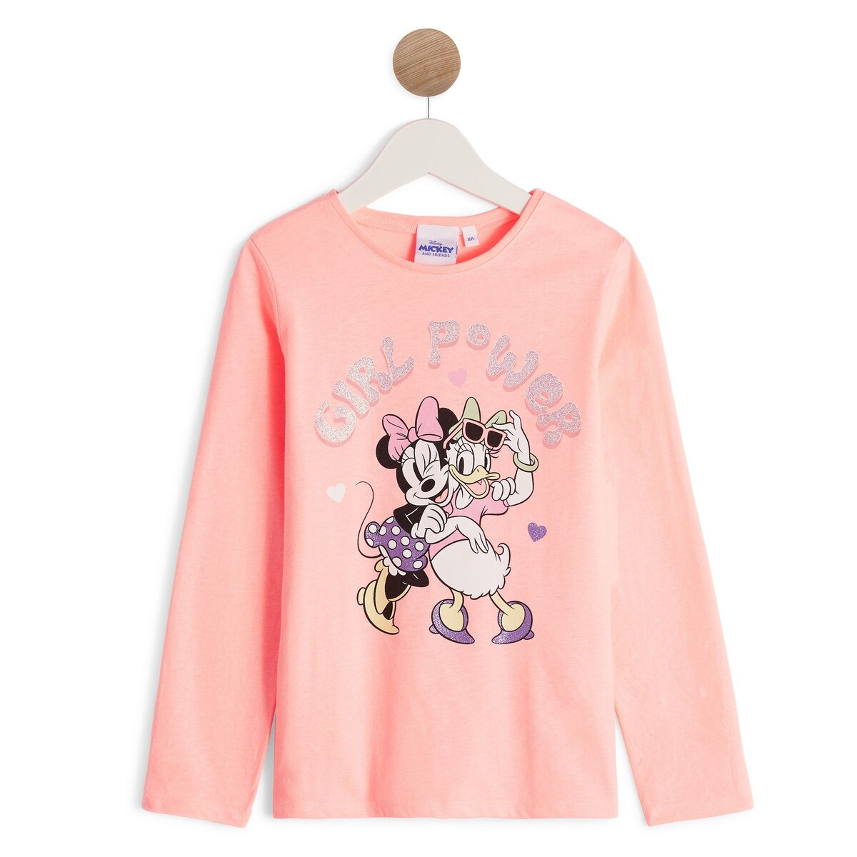 INEXTENSO T-shirt manches longues rose fille Minnie & Daisy 