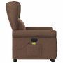 Voir la diapositive 5 : VIDAXL Fauteuil inclinable de massage electrique Marron Tissu