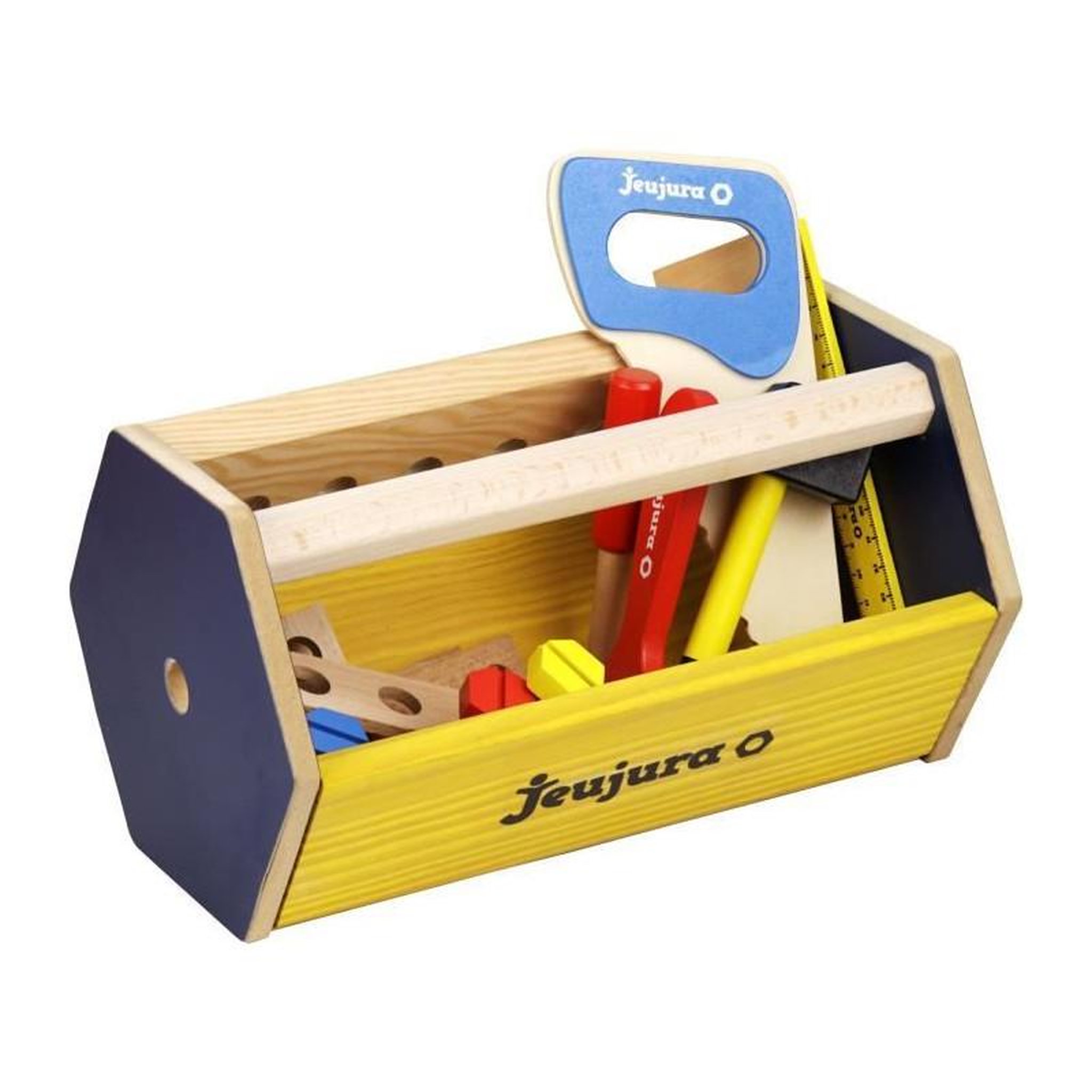 Voir la diapositive 2 : JeuJura Caisse a outils en bois - JEUJURA - Transportable