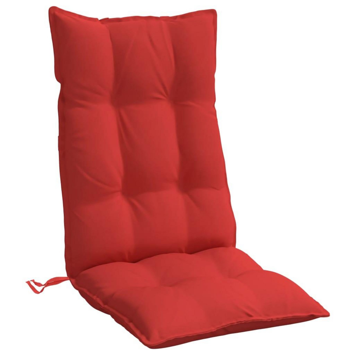 VIDAXL Coussins de chaise a dossier haut lot de 2 rouge tissu oxford