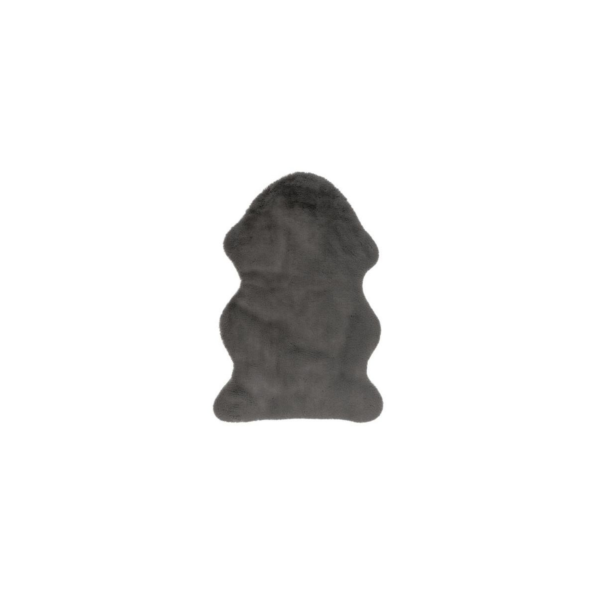 Paris Prix Tapis Imitation Fourrure  Kunda  60x90cm Gris